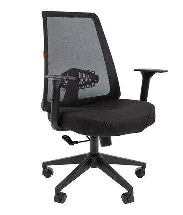 Кресло офисное CHAIRMAN 535 LT Сетчатый акрил черный / Полиэстер черный в Магадане - изображение