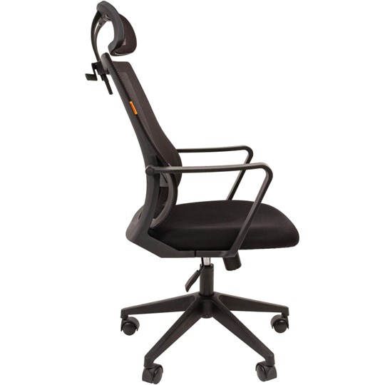 Офисное кресло CHAIRMAN 545 сетка/ткань черный в Магадане - изображение 2