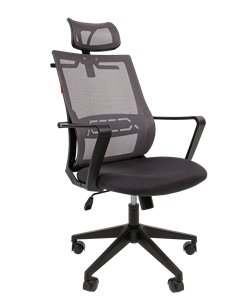 Компьютерное кресло CHAIRMAN 545 сетка/ткань серый в Магадане
