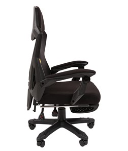 Кресло компьютерное CHAIRMAN 571 с подставкой для ног , Сетчатый акрил черный / Полиэстер черный в Магадане - предосмотр 2