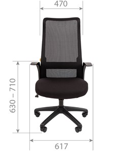 Кресло компьютерное CHAIRMAN 573, черное в Магадане - предосмотр 7