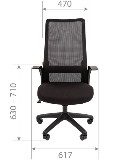 Кресло компьютерное CHAIRMAN 573, черное в Магадане - изображение 7