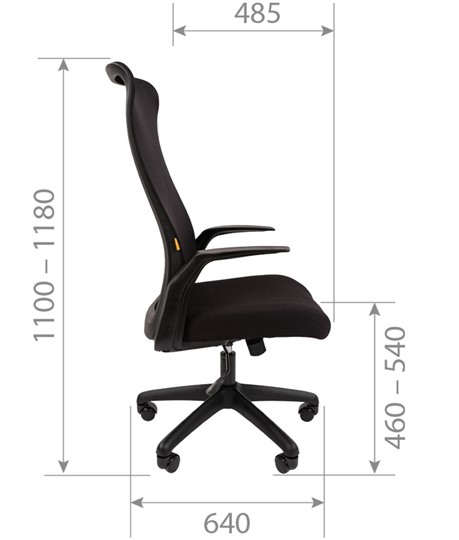 Кресло компьютерное CHAIRMAN 573, черное в Магадане - изображение 8