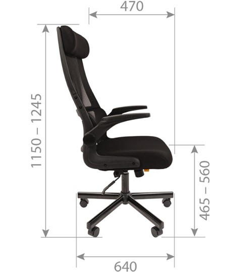 Кресло компьютерное CHAIRMAN 575, черное в Магадане - изображение 7