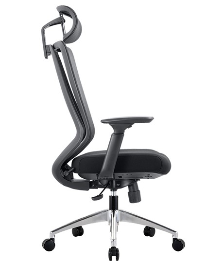 Офисное кресло CHAIRMAN 580 Сетчатый акрил серый / Полиэстер черный в Магадане - изображение 4