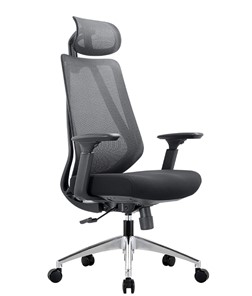 Офисное кресло CHAIRMAN 580 Сетчатый акрил серый / Полиэстер черный в Магадане - предосмотр