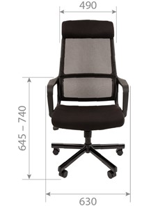 Кресло компьютерное CHAIRMAN 590, черное в Магадане - предосмотр 3