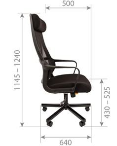 Кресло компьютерное CHAIRMAN 590, черное в Магадане - предосмотр 4