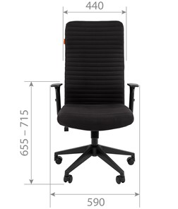 Компьютерное кресло CHAIRMAN 611 черный в Магадане - предосмотр 3