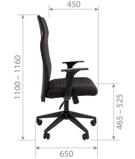 Компьютерное кресло CHAIRMAN 611 черный в Магадане - изображение 4