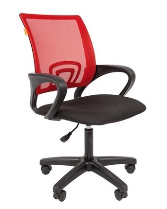 Кресло CHAIRMAN 696 black LT, красное в Магадане - изображение