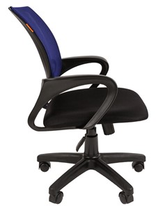 Кресло компьютерное CHAIRMAN 696 black Сетчатый акрил DW61 синий в Магадане - предосмотр 2