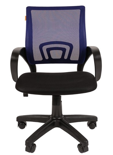 Кресло компьютерное CHAIRMAN 696 black Сетчатый акрил DW61 синий в Магадане - изображение 1
