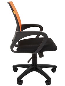 Кресло компьютерное CHAIRMAN 696 black Сетчатый акрил DW66 оранжевый в Магадане - предосмотр 5