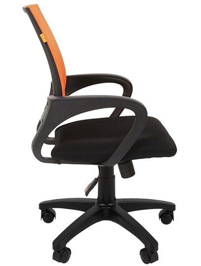 Кресло компьютерное CHAIRMAN 696 black Сетчатый акрил DW66 оранжевый в Магадане - изображение 5