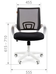 Кресло офисное CHAIRMAN 696 white, tw12-tw04 голубой в Магадане - предосмотр 1