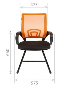 Кресло компьютерное CHAIRMAN 696V, цвет красный в Магадане - предосмотр 1
