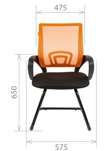 Офисное кресло CHAIRMAN 696V, TW-01, цвет черный в Магадане - предосмотр 2