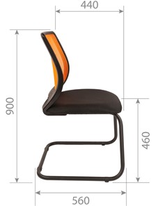 Компьютерное кресло CHAIRMAN 699V, цвет оранжевый в Магадане - предосмотр 2
