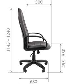 Компьютерное кресло CHAIRMAN 727 ткань ст., цвет черный в Магадане - предосмотр 6