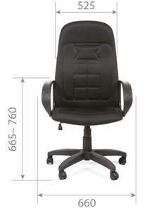 Кресло компьютерное CHAIRMAN 727 TW 11, цвет черный в Магадане - предосмотр 4