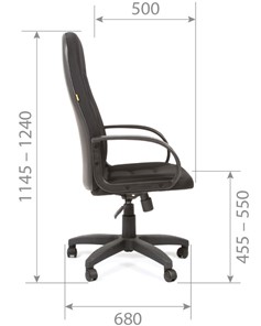 Кресло компьютерное CHAIRMAN 727 TW 11, цвет черный в Магадане - предосмотр 5