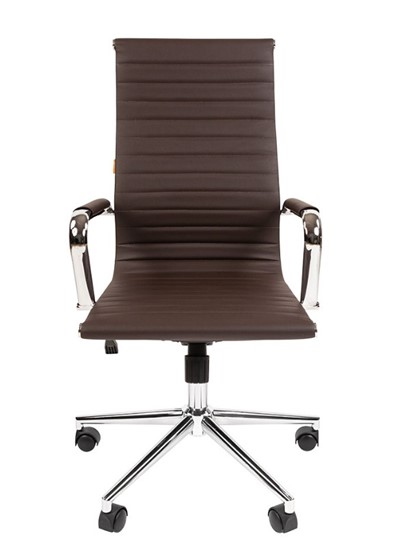 Кресло офисное CHAIRMAN 755, коричневое в Магадане - изображение 5