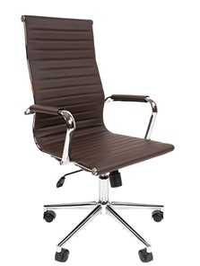 Кресло офисное CHAIRMAN 755, коричневое в Магадане