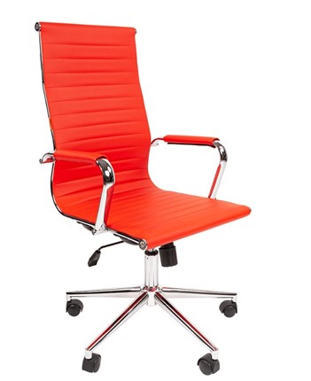Кресло компьютерное CHAIRMAN 755, красное в Магадане - изображение