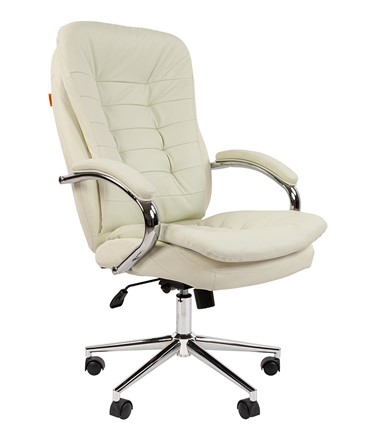 Компьютерное кресло CHAIRMAN 795 экокожа, цвет белый в Магадане - изображение
