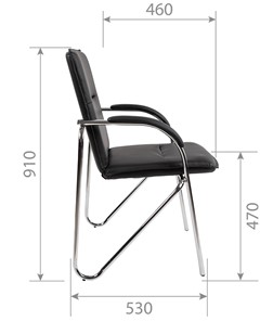 Кресло CHAIRMAN 851 экокожа черная (2 шт. в комплекте) в Магадане - предосмотр 4