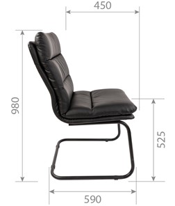 Офисное кресло CHAIRMAN 919V черное в Магадане - предосмотр 6