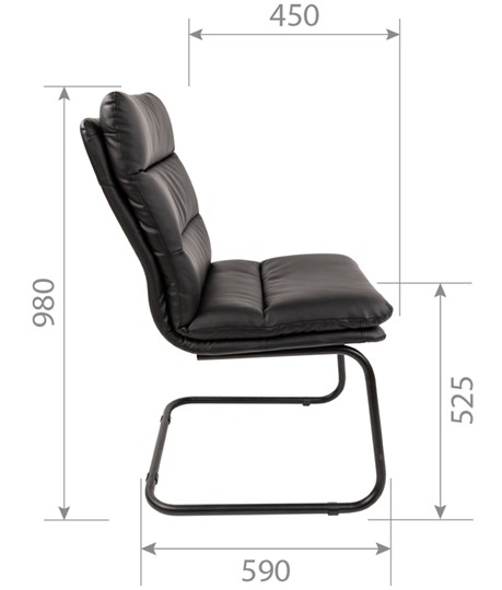 Офисное кресло CHAIRMAN 919V черное в Магадане - изображение 6
