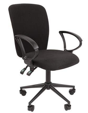 Кресло офисное CHAIRMAN 9801 BLACK, черное в Магадане - изображение