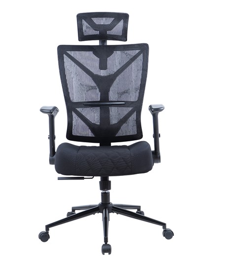 Компьютерное кресло CHAIRMAN CH566 сетчатый акрил черный / полиэстер черный в Магадане - изображение 1