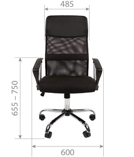 Кресло CHAIRMAN CH610 N, черный в Магадане - изображение 1
