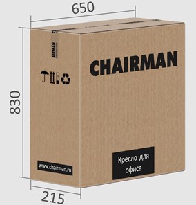 Кресло офисное CHAIRMAN CH612 Сетчатый акрил / Ткань стандарт / Экокожа, черный в Магадане - предосмотр 5