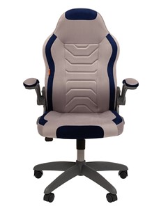 Офисное кресло CHAIRMAN Game 50 цвет TW серый/синий в Магадане - предосмотр 3