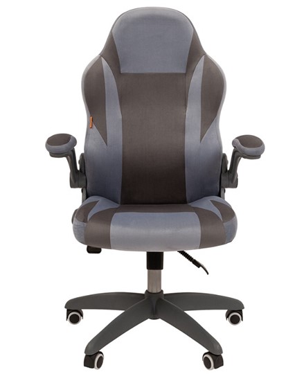 Кресло компьютерное CHAIRMAN Game 55 цвет TW голубой/серый в Магадане - изображение 3