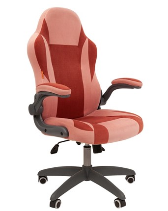 Кресло CHAIRMAN Game 55 цвет TW розовый/бордо в Магадане - изображение