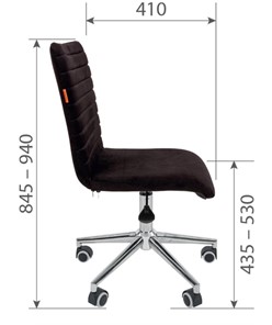 Офисное кресло CHAIRMAN 020, черное экокожа в Магадане - предосмотр 2