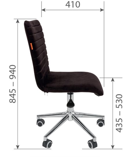 Кресло компьютерное CHAIRMAN 020, черное в Магадане - изображение 2