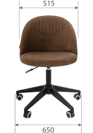 Офисное кресло CHAIRMAN HOME 119, коричневое в Магадане - изображение 3