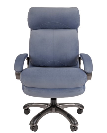 Компьютерное кресло CHAIRMAN HOME 505, велюр голубое в Магадане - изображение 3