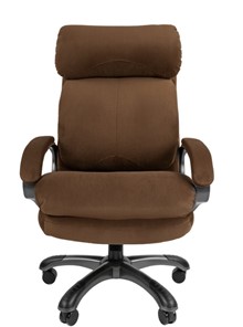 Кресло офисное CHAIRMAN HOME 505, велюр коричневое в Магадане - предосмотр 3