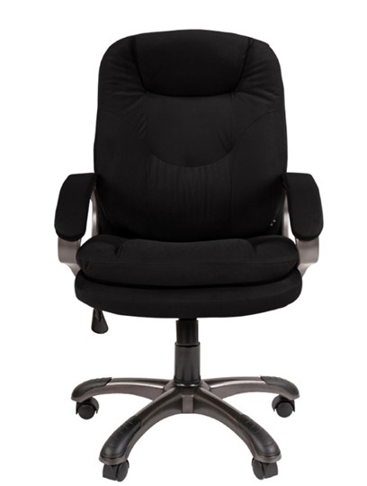 Офисное кресло CHAIRMAN HOME 668, велюр черное в Магадане - изображение 3