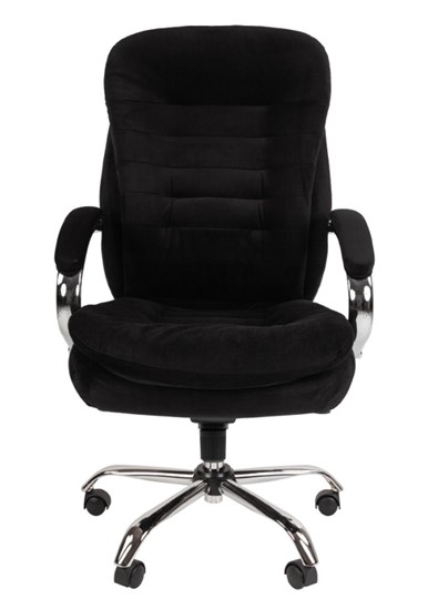 Компьютерное кресло CHAIRMAN HOME 795, велюр черный в Магадане - изображение 3