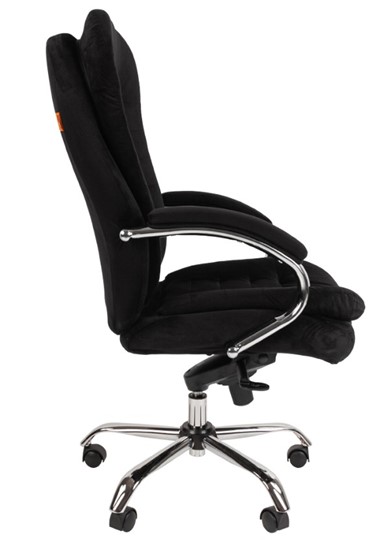 Компьютерное кресло CHAIRMAN HOME 795, велюр черный в Магадане - изображение 4