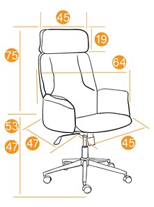 Кресло компьютерное CHARM флок, олива, 23 арт.13913 в Магадане - предосмотр 10