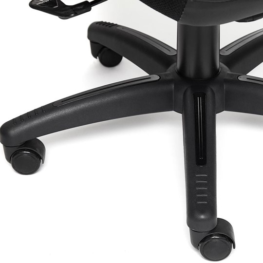 Компьютерное кресло CHIEF кож/зам/ткань, черный/черный стеганный/черный, 36-6/36-6/11 арт.12851 в Магадане - изображение 13